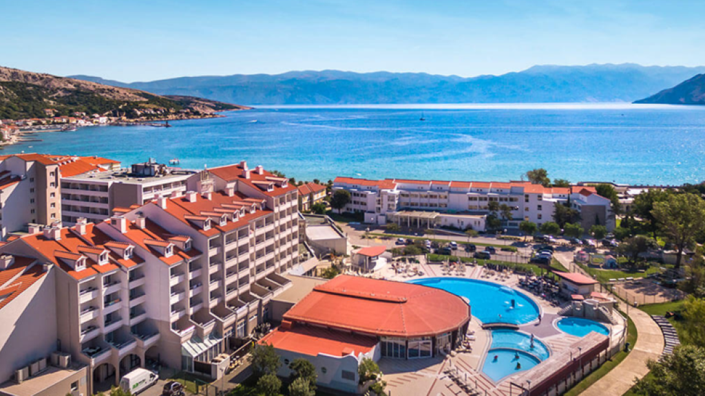 Outdoor resort of a hotel