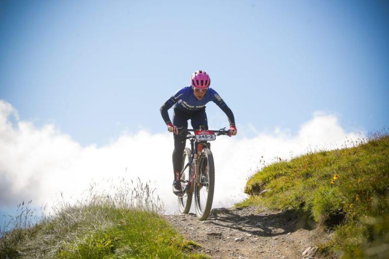 Frei and Stigger climbing uphill