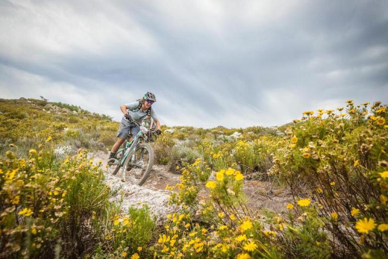 Riders during the 2019 FNB Wines2Whales Shiraz 3 day mountain bike event stage 3 from Oak Valley to Onrus. Image by Nick Muzik