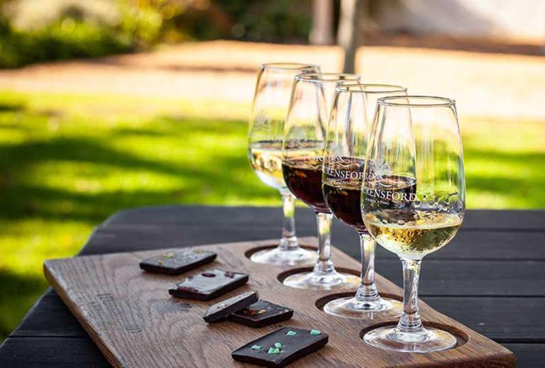 Four wine glasses for W2W