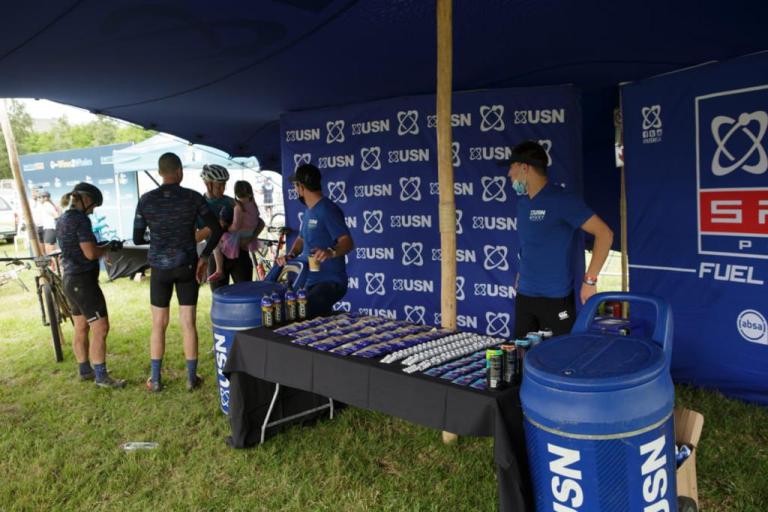 A Sports' Nutrition Partner stand