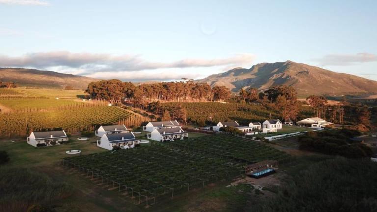 An aerial view of Wildekrans farm