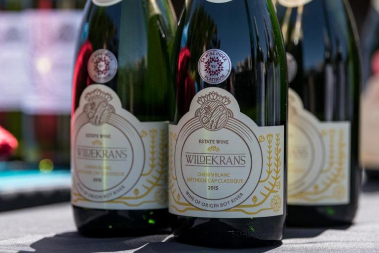 A close up of Wildekrans wine