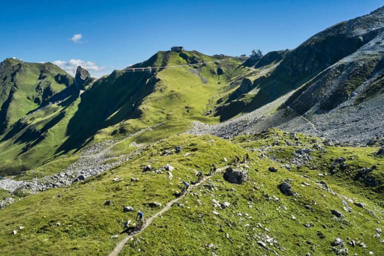 Landscape view of Graubunden's hills
