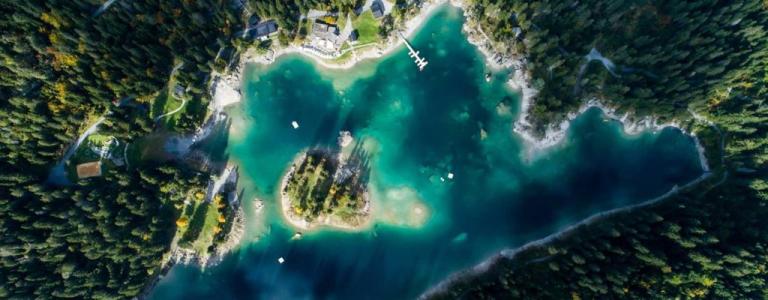 The jewel of Flims: Carribbean feeling at the lake in the middle of the Alps