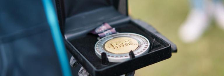 Close up of the Swiss Epic Medal