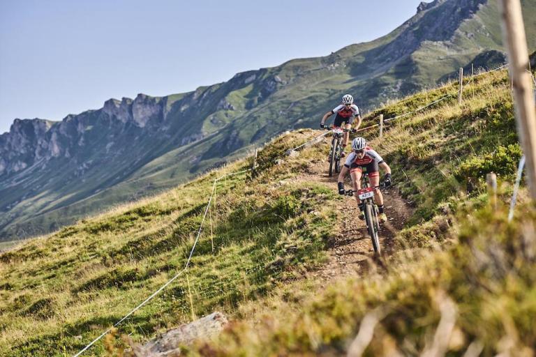 During Stage 4 of the 2019 Swiss Epic from St. Moritz to St. Moritz, Graubünden, Switzerland on 23 August 2019