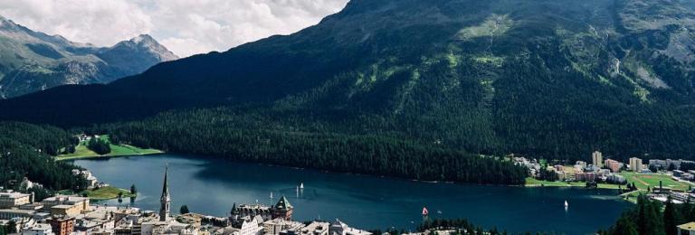St. Moritz cityscape shot