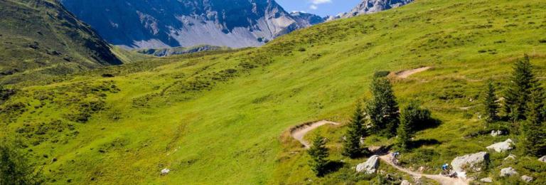 A landscape shot of the Graubünden mountains