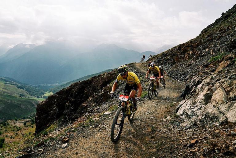 Nino SCHURTER and Lars FORSTER during Stage 5 of the 2020 Swiss Epic from Davos to Davos, Graubünden, Switzerland on 22 August 2020. Photo by Michael Chiaretta.