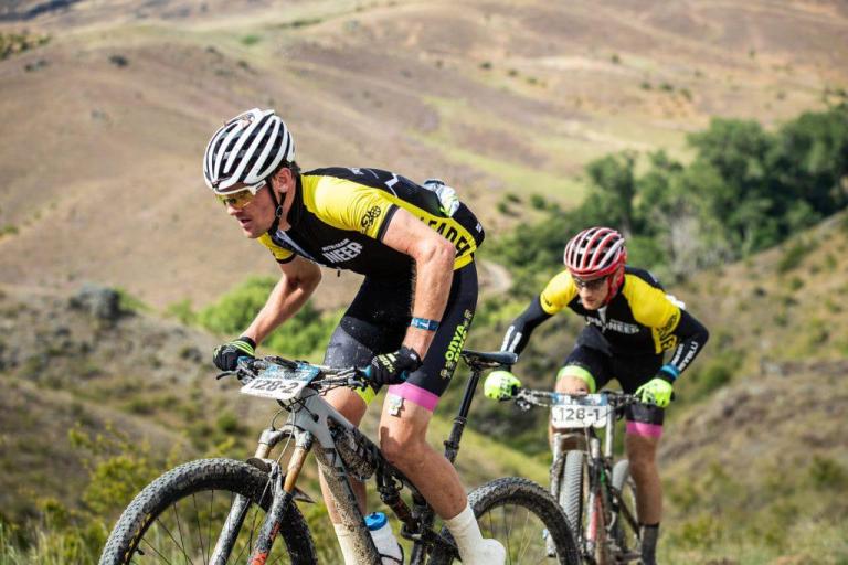 Michael Vink and Tim Rush  biking