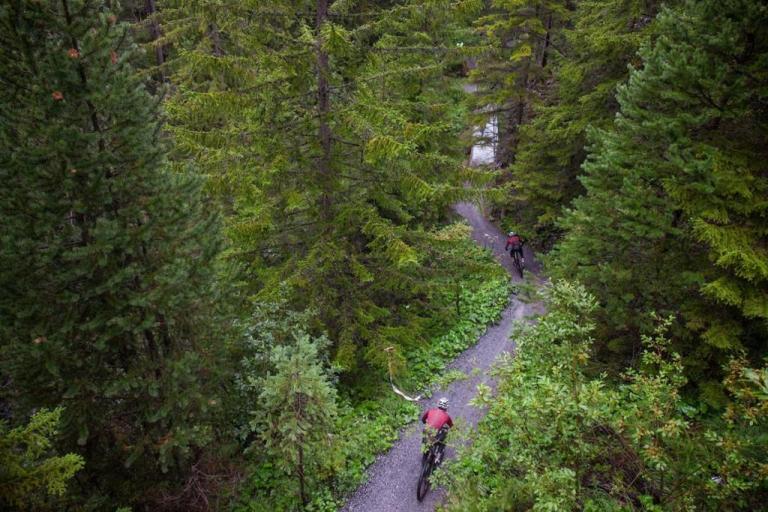 Riders during Stage 1 of the 2019 Swiss Epic from Davos to St. Moritz, Graubünden, Switzerland on 20 August 2019. Photo by Sam Clark.