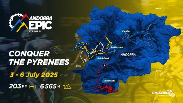 Overview map of the Route at Andorra Epic 2025