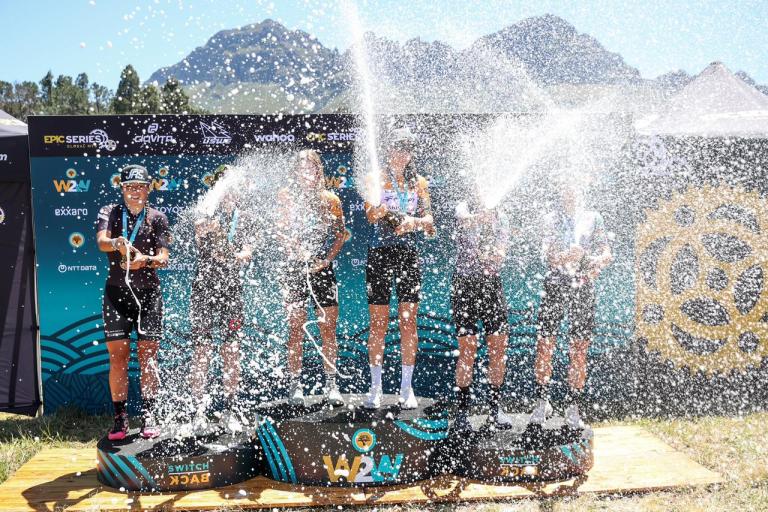 Elite women’s podium after Stage 3