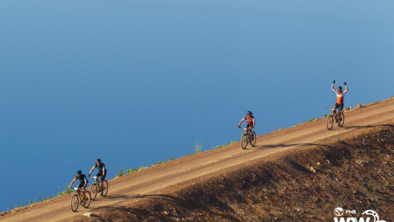 Riders battle the heat during the FNB Wines2Whales. Photo: Greg Beadle [FNB Wines2Whales]