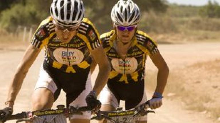 Absa Cape Epic athletes biking