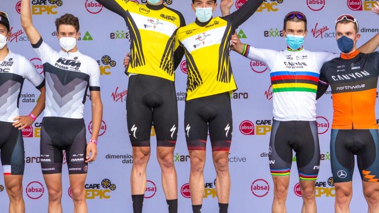 winners circle of the Absa Cape Epic Prologue [Epic Series]