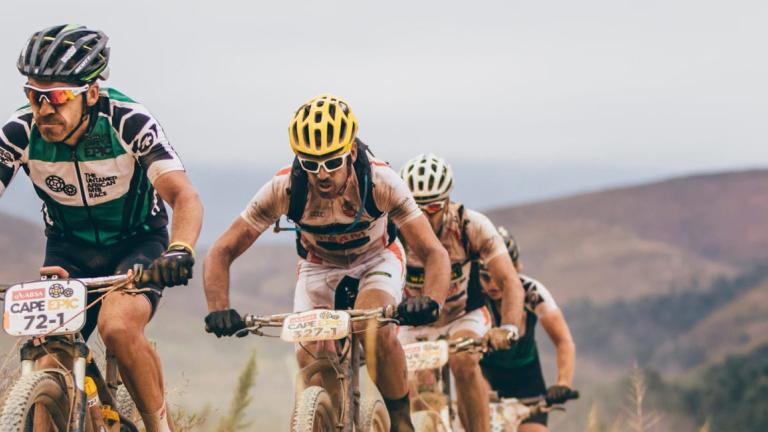 Bossler leading the bikers in the Epic Swiss [Swiss Epic]