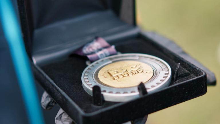 Close up of the Swiss Epic Medal [Swiss Epic]