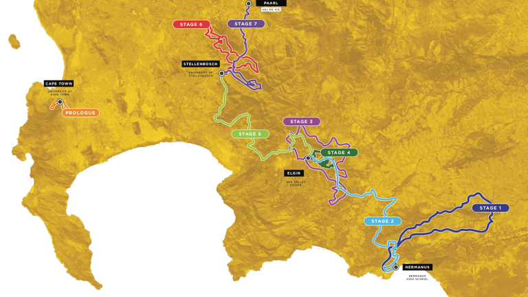 Absa Cape Route outlined [Absa Cape Epic]