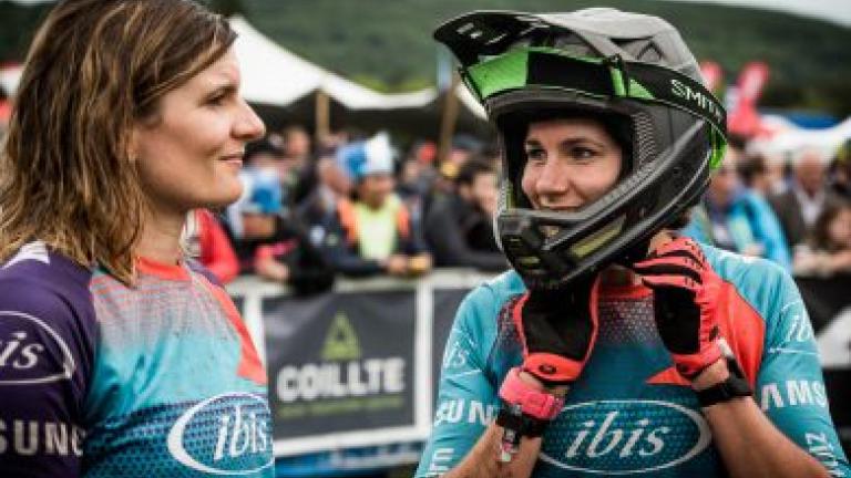 Anita and Carolin Gehrig after a race [Swiss Epic]
