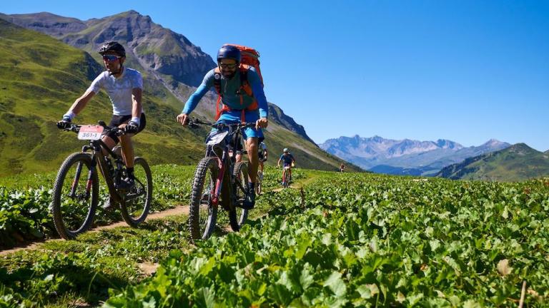 Bulls Bike riders driving through the Alps [Swiss Epic]