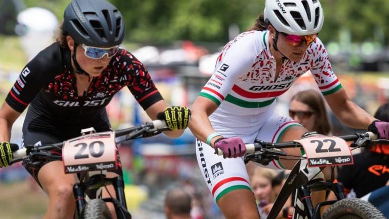 Terpstra and Benko biking [Swiss Epic]