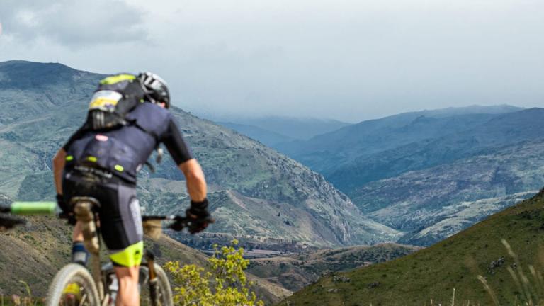 Two bikers on the Carrick Range [The Pioneer]
