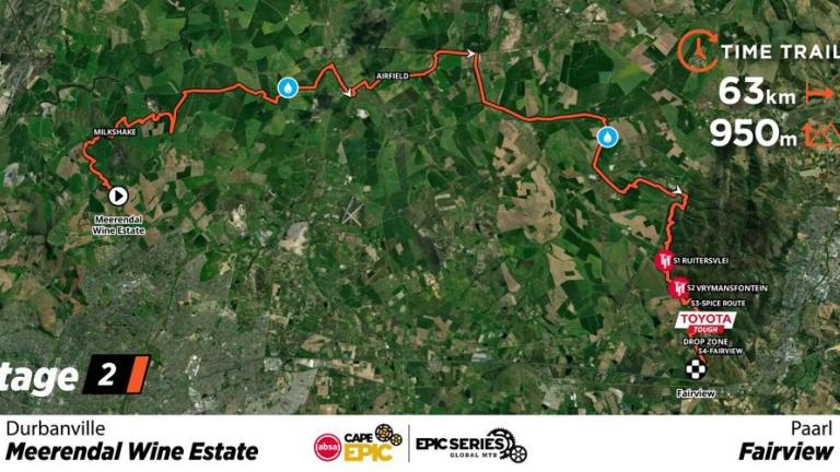 Cape Epic Stage 2 Map 2024