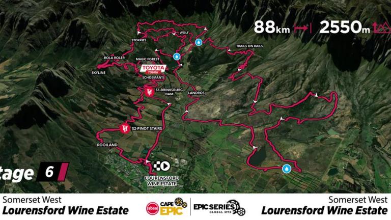 Cape Epic Stage 6 Map 2024