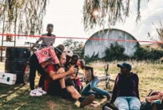 Person reading for children 