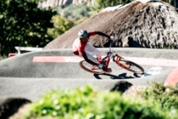 Rider on his bike