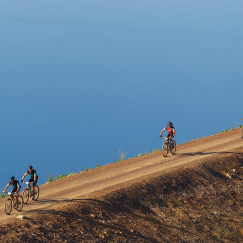 Riders battle the heat during the FNB Wines2Whales. Photo: Greg Beadle [FNB Wines2Whales]