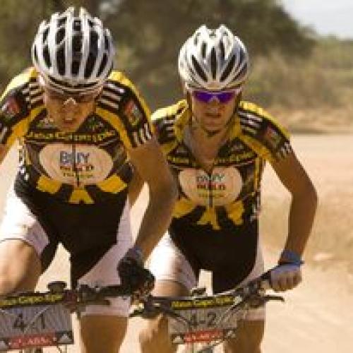 Absa Cape Epic athletes biking