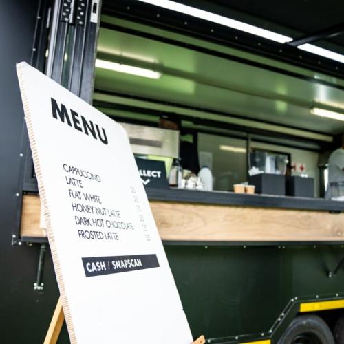 Close up to a coffee menu [FNB Wines2Whales]