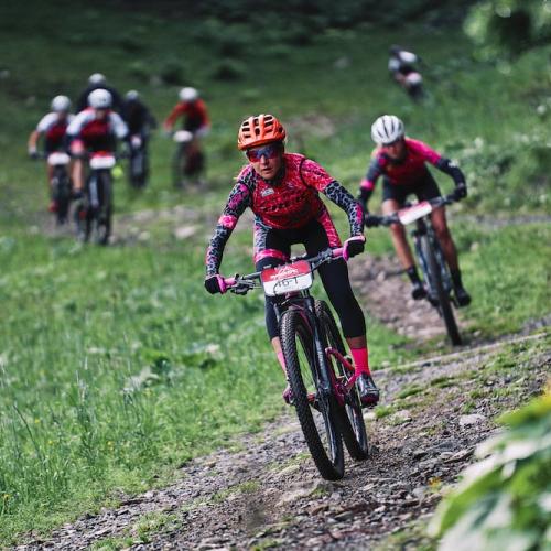 Adelheid MORATH and Bettina JANAS during Stage 4 of the 2019 Swiss Epic from Lenzerheide to Lenzerheide, Graubünden, Switzerland on 23 August 2019 [Swiss Epic]