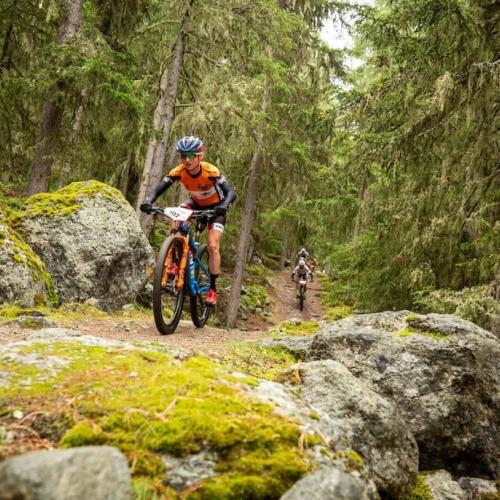 Catherine Pendrel of Team Canada during Stage 4 of the 2018 Perskindol Swiss Epic held from Grächen to Zermatt, Valais, Switzerland on 14 September 2018. Photo by Nick Muzik [Swiss Epic]