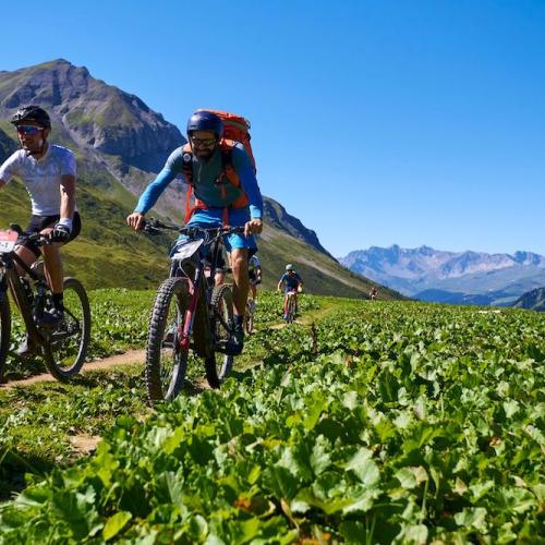 Bulls Bike riders driving through the Alps [Swiss Epic]
