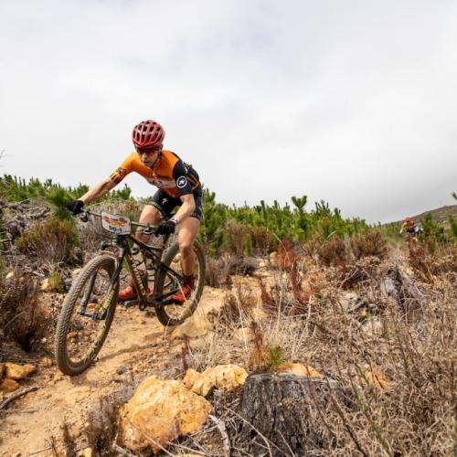 Annika Langvad and Anna van der Breggen during stage 3 of the 2019 Absa Cape Epic Mountain Bike stage race held from Oak Valley Estate in Elgin, South Africa on the 20th March 2019. Photo by Sam Clark/Cape Epic PLEASE ENSURE THE APPROPRIATE CREDIT IS GIVE